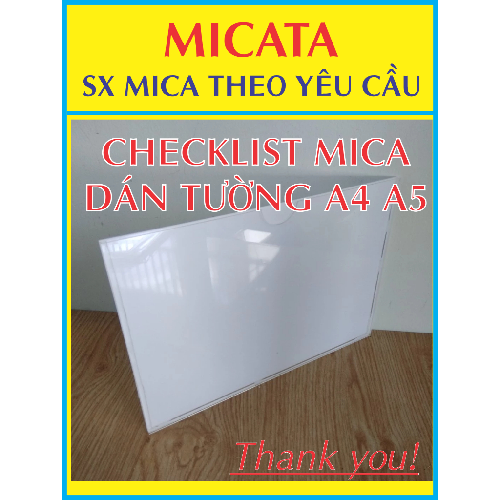 CHECKLIST MICA DÁN TƯỜNG  A4 A5 OK