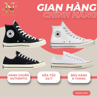 [ SALE CHÍNH HÃNG ]  Giày Converse Chuck Taylor AUTHENTIC. Giày Thể Thao Độn Đế Cổ Cao Nam Nữ Full Box. Bao Check
