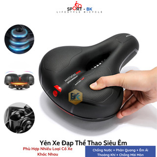 Yên Xe Đạp Siêu Êm Thoáng Khí, Yên Xe Đạp Thể Thao Thoáng Khí Yên Béo Active Phụ Kiện Xe Đạp Cao Cấp