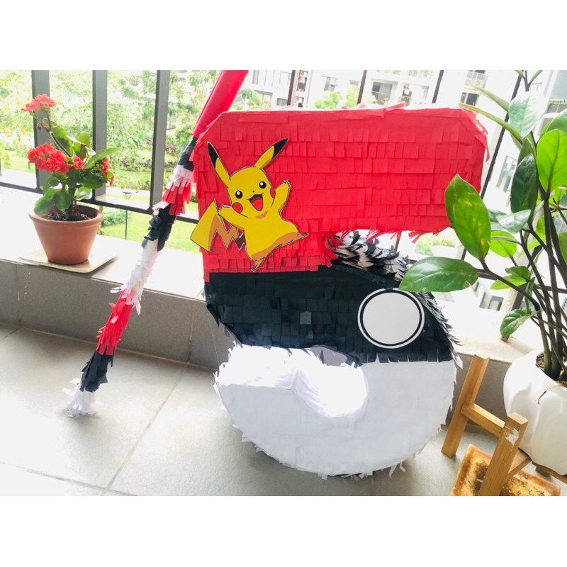 Pinata đập kẹo số 5 Pokeball - Trò chơi tiệc sinh nhật cực vui dành cho bé