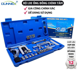 Bộ loe ống đồng chính tâm DUNNEX 2 kẹp có dao cắt, bộ lã ống đồng đồng tâm, bộ nong loe sửa điều hòa, máy lạnh CT-278