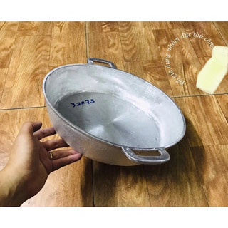 Chảo gang đúc đáy bằng đk 32cm