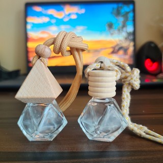 (ĐỦ SIZE) Vỏ chai lọ đựng tinh dầu treo xe LỤC LĂNG 6ml 8ml 10ml - Vỏ lọ chiết nước hoa, serum để khử mùi, chống ẩm mốc.