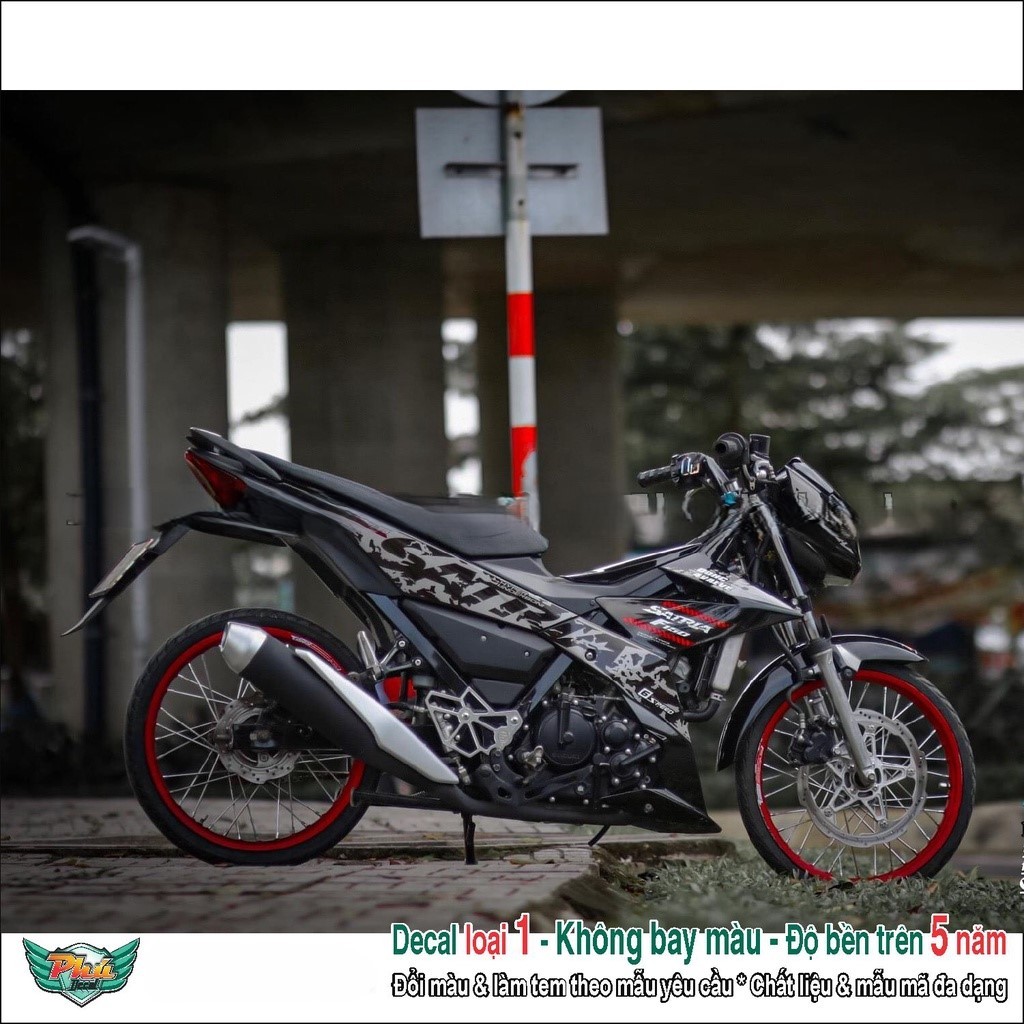 Tem rời Satria đen xám (2)