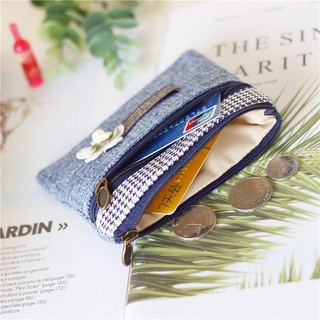 Ví tiền Mini Hoa trắng 2 ngăn