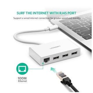 Bộ chia USB type C tích hợp cổng mạng LAN