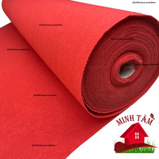  Thảm Nỉ Trải Sàn Màu Đỏ - Thảm Nỉ Lót Sàn Nhà Văn Phòng Sự Kiện Màu Đỏ Dày 3mm 