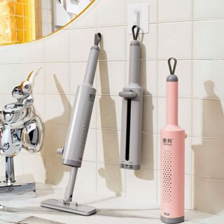  Cây lau nhà mini tự vắt lau kính lau bàn nhỏ gọn cầm tay tháo rời tiện lợi cây lau đa năng 