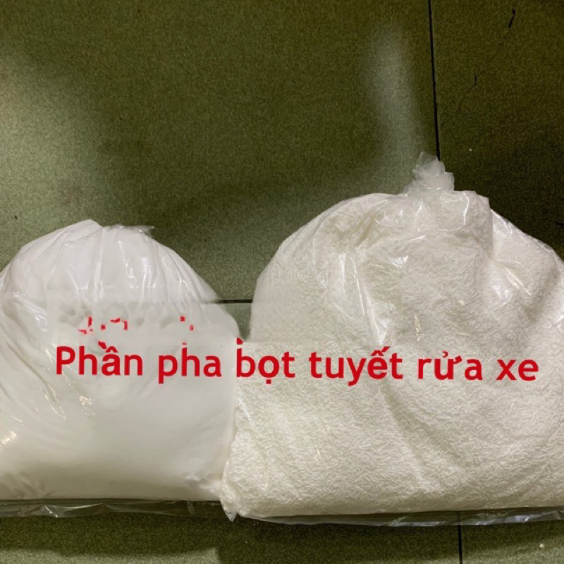 Phần pha bọt tuyết rửa xe
