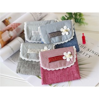 Thanh lí: Ví Mini Hoa nắp gập 2 ngăn