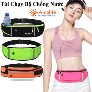 Túi Chạy Bộ Đeo Hông Bụng, Đai Đeo Điện Thoại Túi Bao Tử Tập Gym Thể Thao Nhiều Ngăn Chống Nước Nam Nữ Hãng Amalife