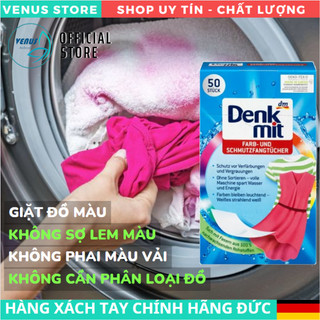 Giấy hút màu và chống phai màu quần áo Denkmit Đức - 24 & 50 miếng (Mẫu Mới)