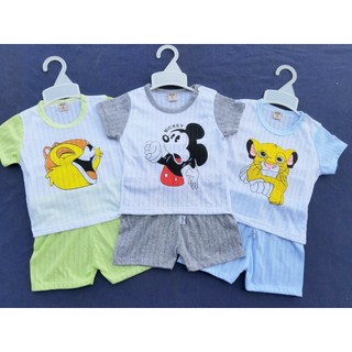 Bộ quần áo trẻ em cotton giấy