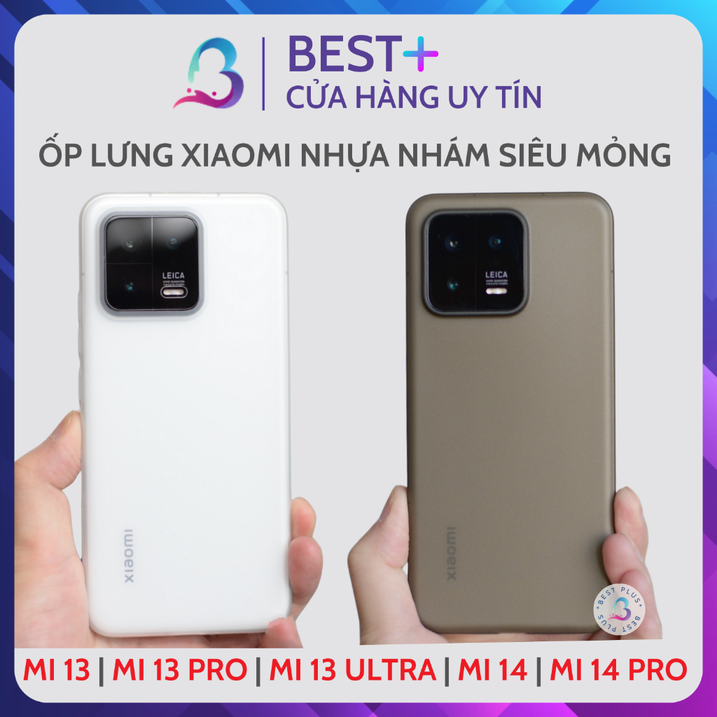 Ốp Lưng Giấy Xiaomi Mi 13 13 Pro Ultra 14 14 Pro Lụa Siêu Mỏng Chống Vân Tay BESTPLUS