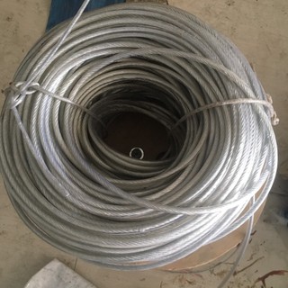 Dây cáp lụa bọc nhựa phi 3-4-5-6mm ( tính theo mét ) - Cáp Thép Thái Bình