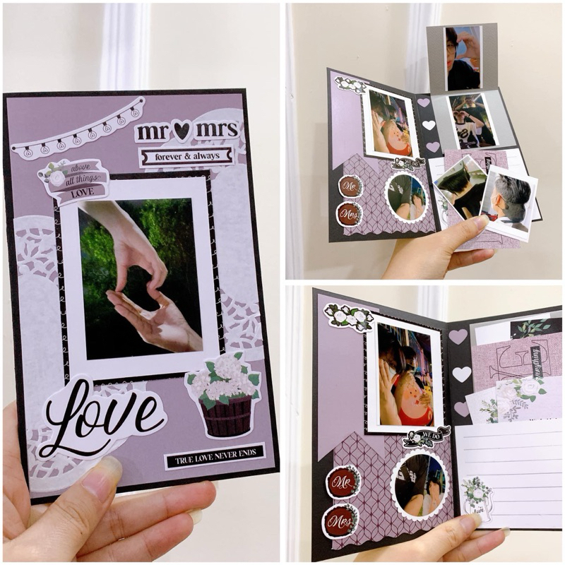 Thiệp ảnh handmade (tặng in 6 hình)