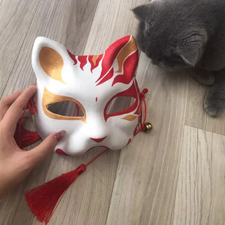 Mặt nạ mèo vẽ_01 (Mask fox_cosplay)