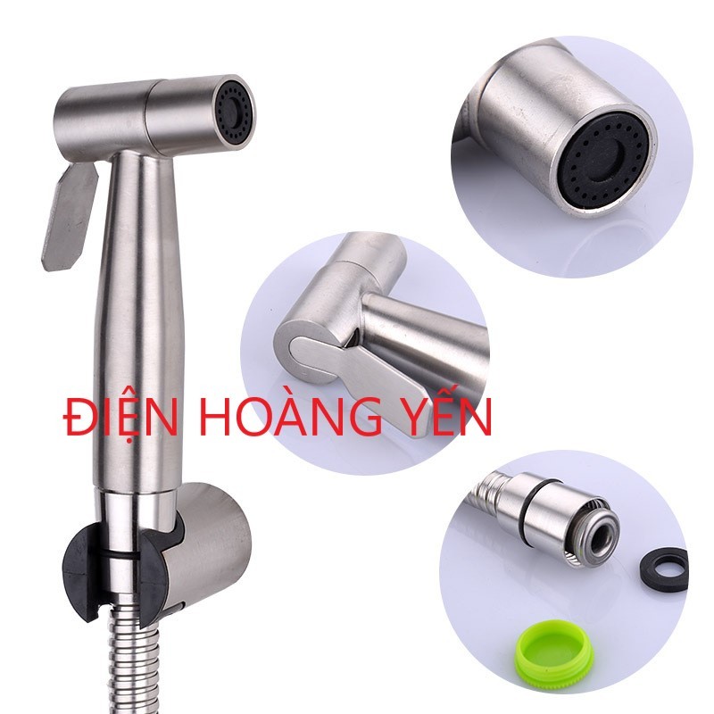 òi Xịt Vệ Sinh Inox 304 Bảo Hành 1 Năm, Không Gỉ Sét, Vòi Xịt Bồn Cầu, Vòi Xịt Toilet, Xịt Vệ Sinh Sus 304 VX01