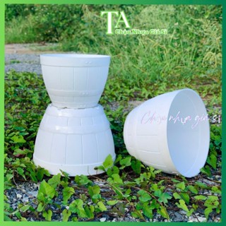 Chậu trồng cây, Chậu HÌNH THÙNG R Ư Ợ U, Chậu nhựa size vừa hàng cao cấp dày,bền,đẹp