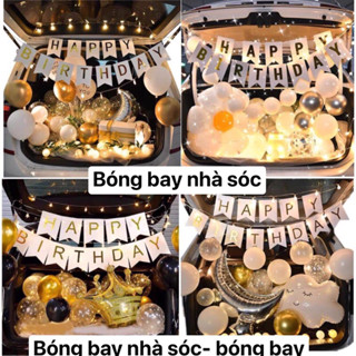 Set bóng trang trí cop xe oto cho bé trai , bé gái , người lớn sang chảnh