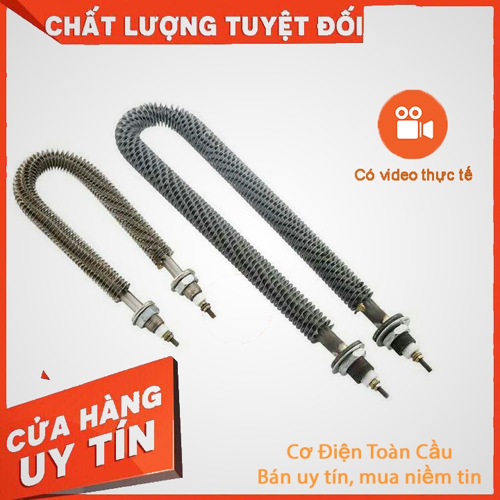 Điện trở U sấy các loại - điện trở sấy gió - thanh nhiệt sấy - thanh gia nhiệt, có cánh tản nhiệt