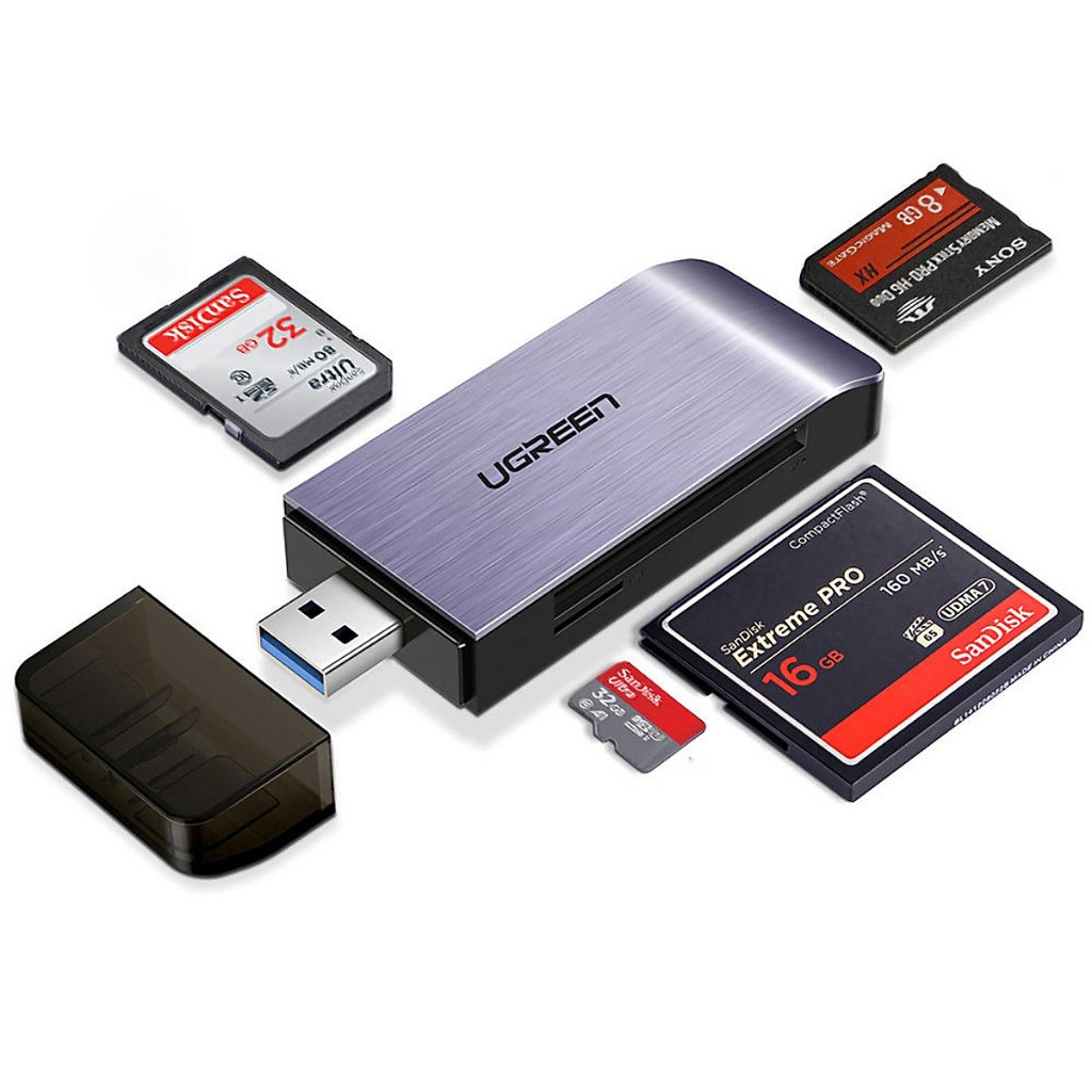 Đầu đọc thẻ nhớ USB 4 in 1 SD, TF, CF, MS cao cấp