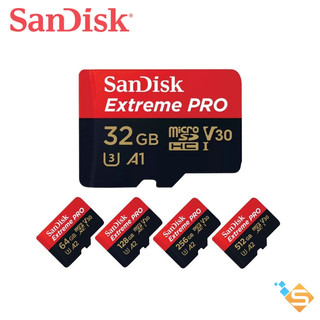 Thẻ Nhớ MicroSDXC,SanDisk Extreme Pro 256GB 128GB 64GB A2 U3 V30 200MB/s Bảo Hành Chính Hãng 5 Năm