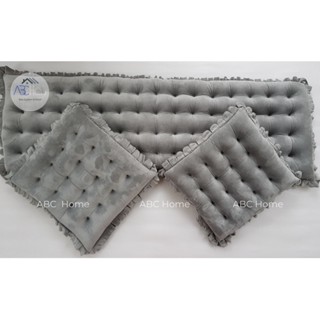 Bộ đệm ghế gỗ, nệm lót ghế Vải Nhung theo yêu cầu