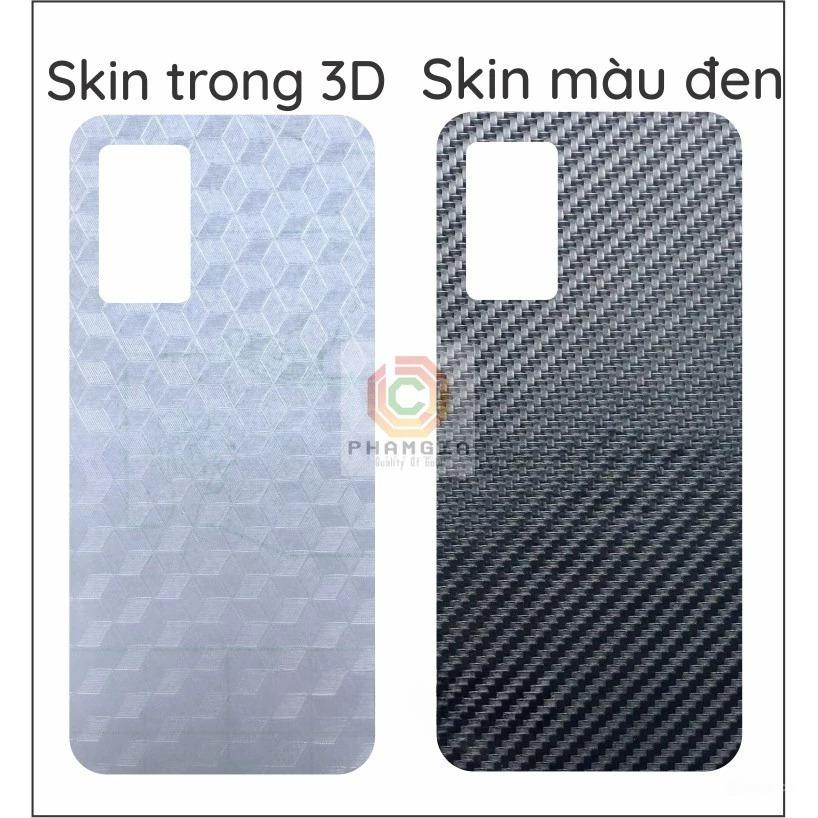 Miếng dán mặt lưng skin carbon Vivo V21 5G