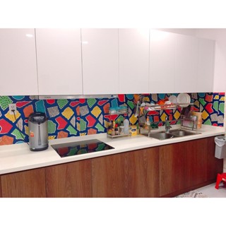 Decal Dán bếp - Set 1m dài Giấy dán Họa tiết đơn giản - Trang trí bếp, Dán tường, Gạch men - Viet Decor