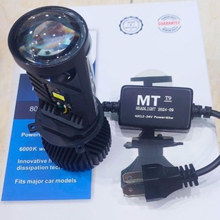 T9 Mẫu 2025 -65w pha led bi cầu mini chân H4,Lắp đèn pha ô tô, xe máy,  có ốc chỉnh độ cao thấp của pha, độ lệch pha