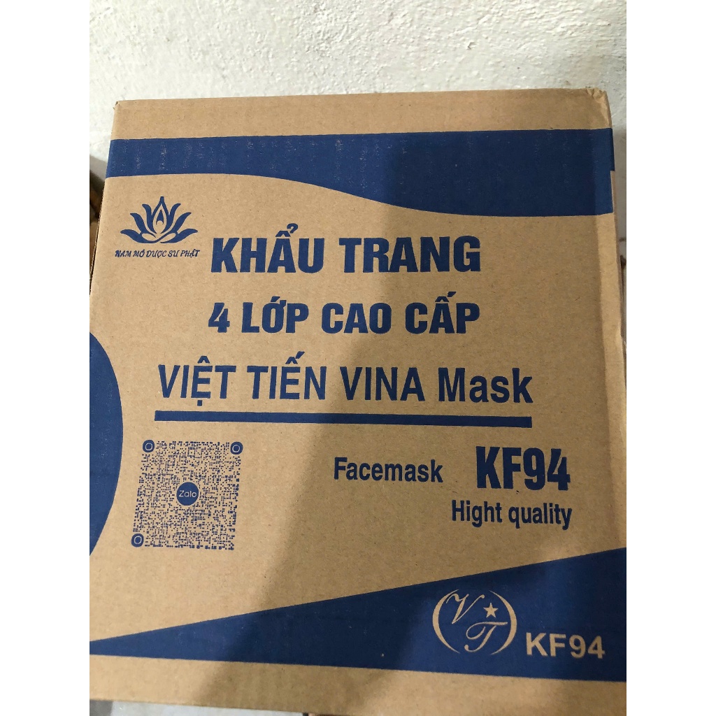 Thùng 300 chiếc Khẩu trang 4D KF94 siêu mịn