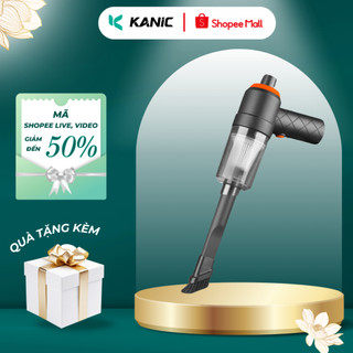 Máy hút bụi mini cầm tay KANIC không dây lực hút bụi mạnh 6000mpa nhỏ gọn pin sạc tiện lợi làm sạch bàn phím ô tô