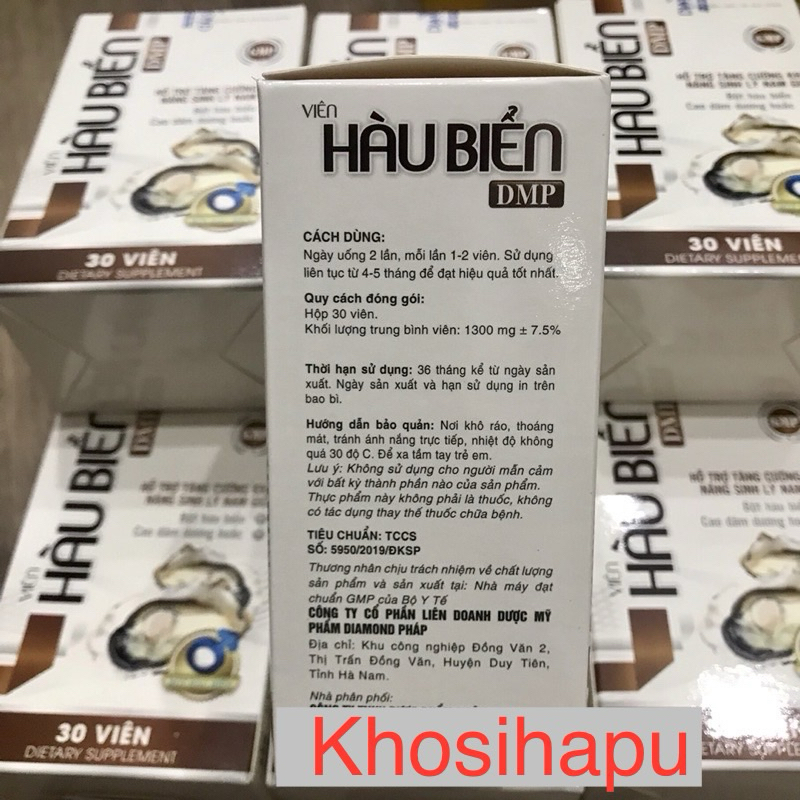 Viên uống Hàu Biển hỗ trợ tăng cường sinh lý nam giới tốt cho phái mạnh chiết xuất thảo dược tự nhiên an toàn chính hãng