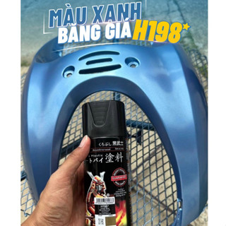  Sơn Samurai Màu Xanh Băng H198 màu đẹp nhanh khô chuyên sơn xe máy ô tô nhà cửa 
