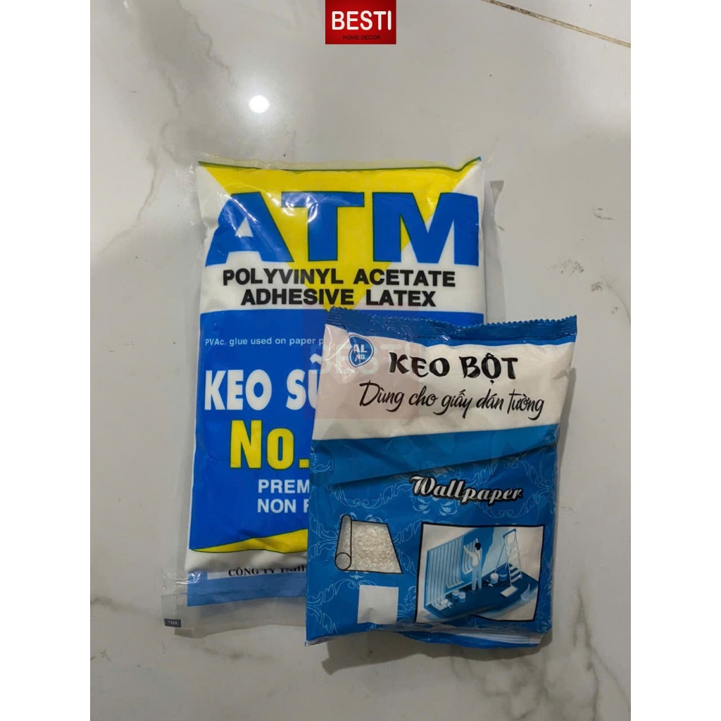 Keo Sữa và Keo Bột dùng để dán giấy dán tường