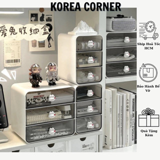 [Hỏa Tốc HCM] Tủ MINI Thỏ Heo Để Bàn Đựng Đồ Xinh Xắn