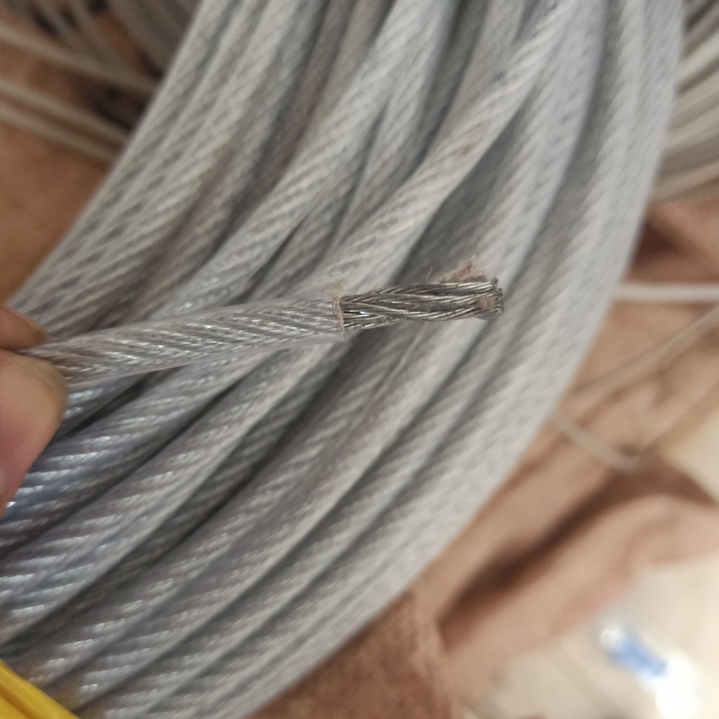 Dây cáp lụa bọc nhựa phi 3-4-5-6mm(tính theo mét) - Thaibinhvina