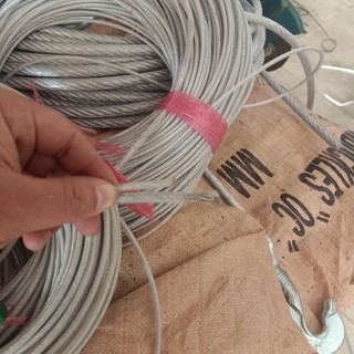 Dây cáp lụa bọc nhựa phi 3-4-5-6mm(tính theo mét) - Thaibinhvina