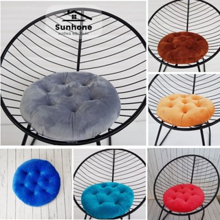 Nệm ngồi bệt tròn,lót ghế nón Vải Nhung cao cấp - SunHome