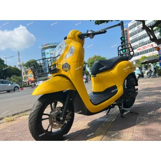 Rổ xe / giỏ trước xe SCOOPY đen / trắng