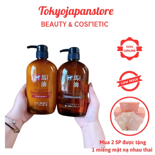 Dầu gội - xả mỡ ngựa Nhật bản mẫu mới