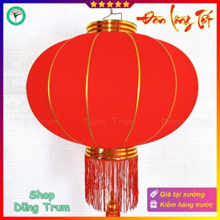 Đèn Lồng Đỏ Trơn Vải Nhung treo trang trí Tết siêu đẹp đủ kích thước