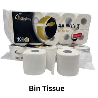 [Siêu sale] Giấy vệ sinh có lõi Hoàng Long (Lốc 10 cuộn)