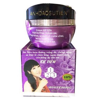 Kem SỨ TIÊN TÍM DƯỠNG TRẮNG DA CHỐNG NẮNG, NGỪA THÂM NÁM 10G chính hãng