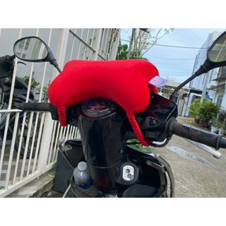 Gối cao su non pu memory treo trước xe bảo vệ bé đến trường, gối bảo vệ em bé đi học gắn trên xe máy, xe đạp