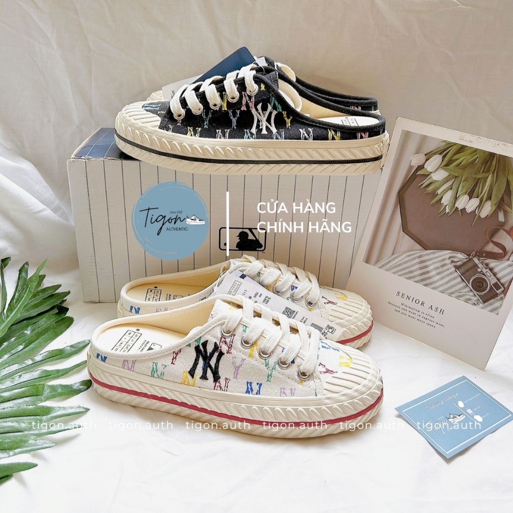 Giày Sục MLB Chính Hãng - Giày Đạp Gót MLB Mule Monogram [AUTHENTIC 100%] Tigon.auth