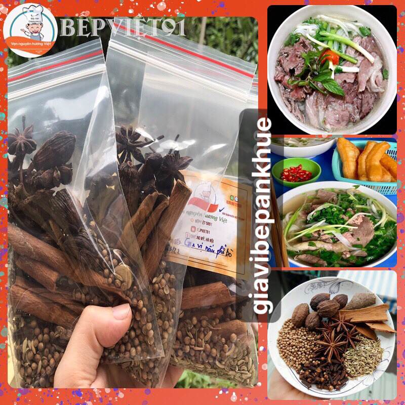 Nguyên Phụ Liệu ( Gia Vị ) Nấu phở Bò Bắc Chuẩn Vị Phở Bò