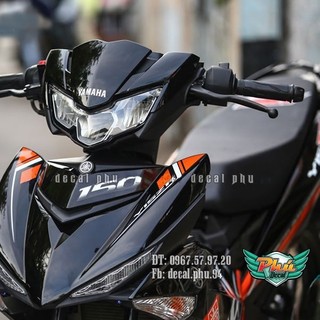 Tem rời EX 150 Y15 đen cam
