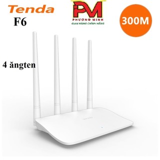 Bộ phát wifi 2 râu 3 râu 4 râu 300mbps tenda f6 bản quốc tế - adnt pp - sản phẩm chính hãng